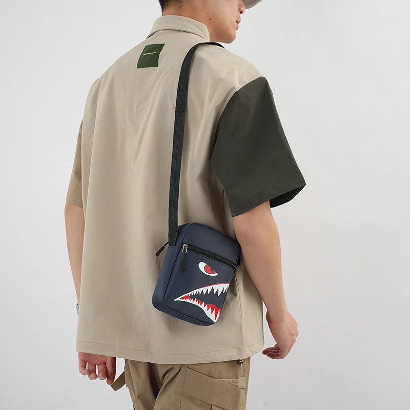 Men's Casual Oxford Crossbody Bag | Stylish Adjustable Travel Pouch