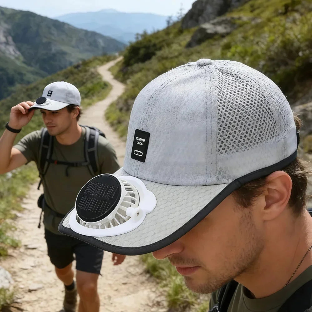 Solar Baseball Cap with Fan | Ultimate Sun Protection Gear