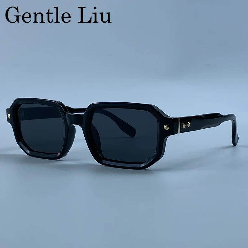 Vintage Photochromic Square Sunglasses for Men | Retro Steampunk Style