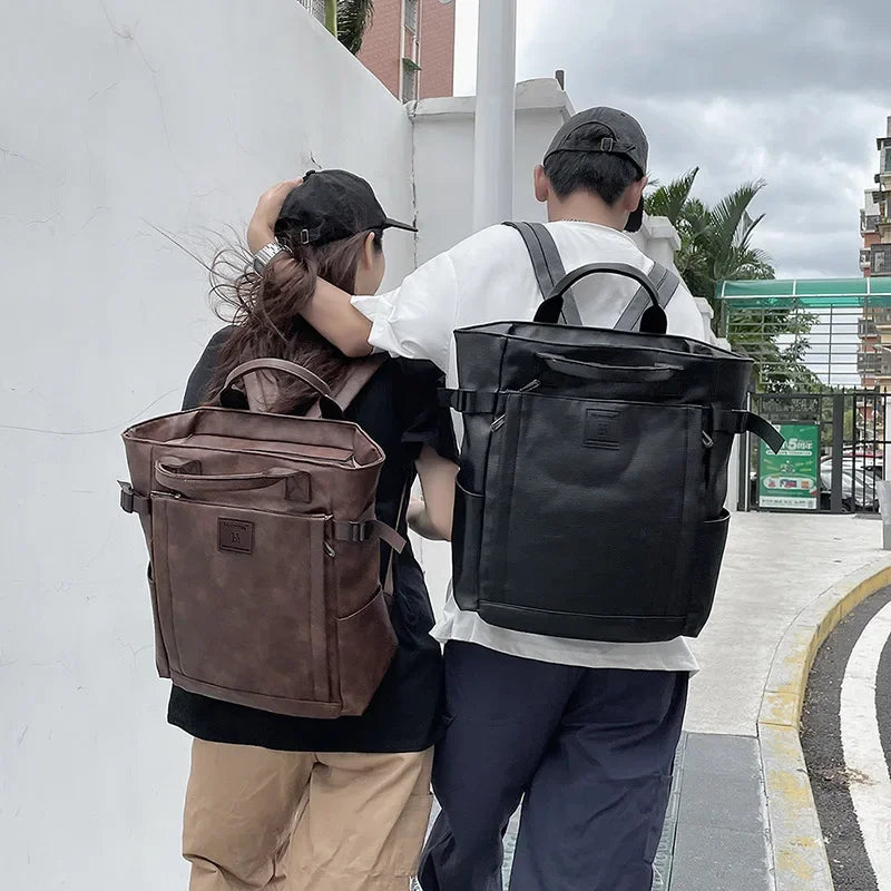 Stylish PU Leather Women's Backpack | Spacious Travel Companion