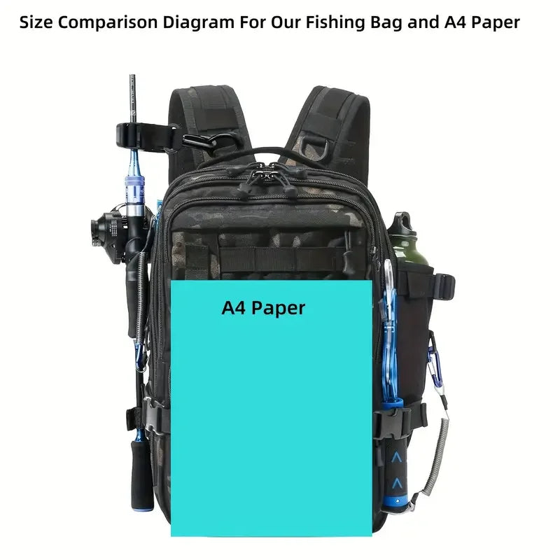 Waterproof Fishing Backpack | Versatile Tackle Storage Bag