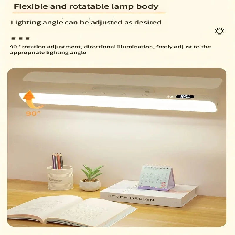 Lámpara de mesa táctil recargable | Luz de escritorio magnética versátil