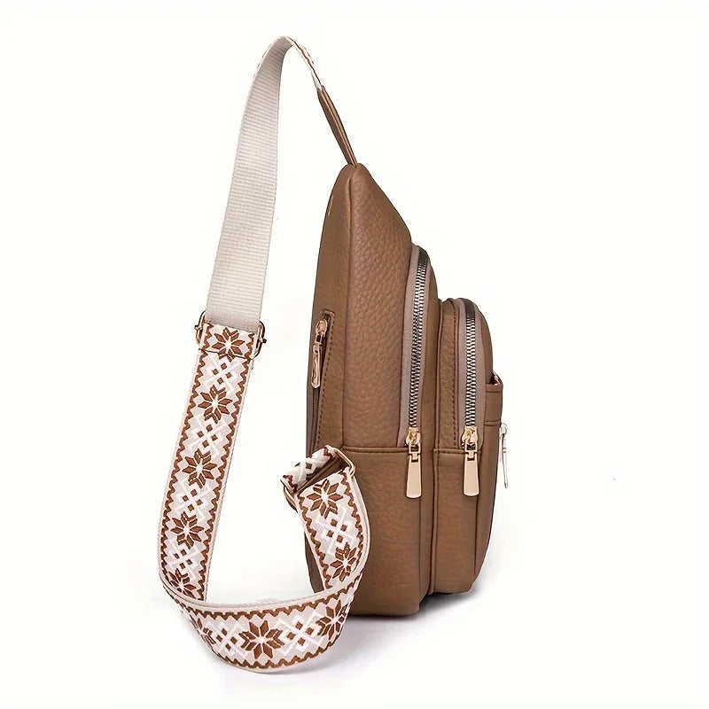 Multifunctional Retro Chic PU Leather Crossbody Bag | Versatile Design