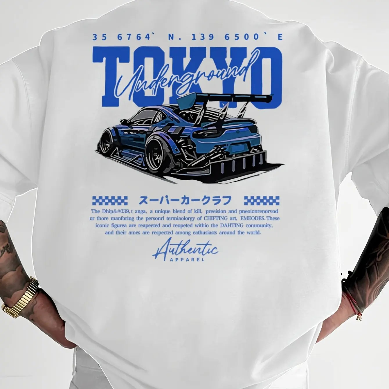 Men's Cotton Casual T-Shirt | Stylish Japanese Tokyo Design