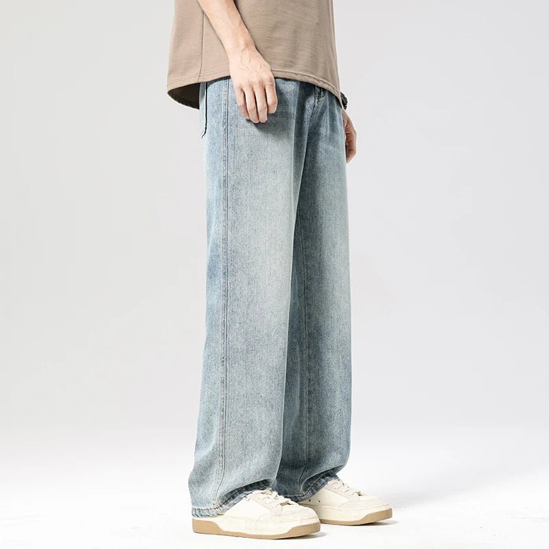 Men's Loose Vintage Casual Straight Jeans | Effortless Style