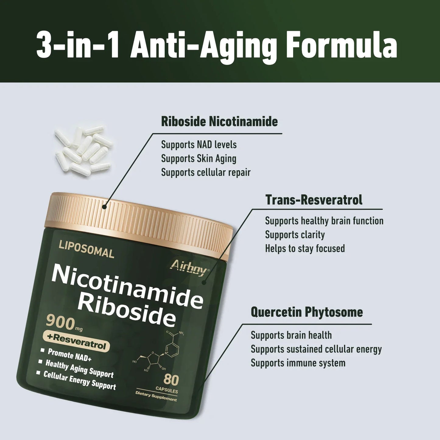 NAD+ Supplement for Nerve Protection & Healthy Aging