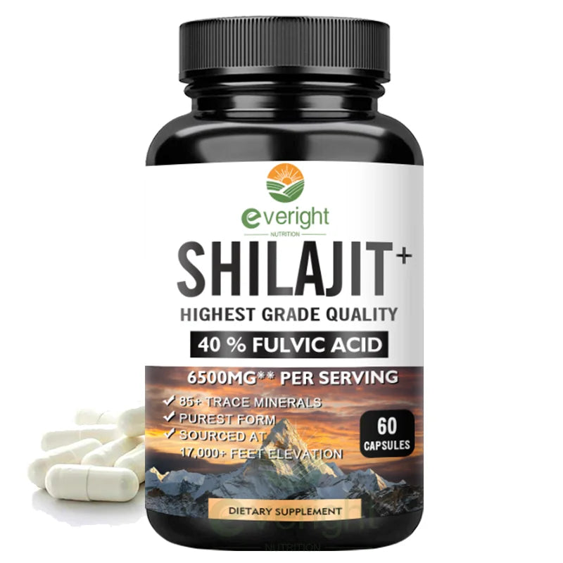 Shilajit Capsules 6500mg | Energy, Muscle Strength & Immunity Support
