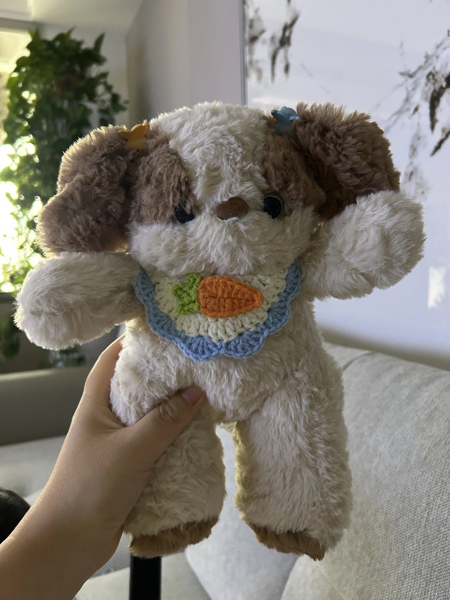 Kawaii Cute Fluffy Puppy Plush Pillow | Soft Stuffed Dog Companion