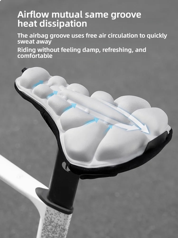 Universal Bicycle Cushion Cover | 3D Inflatable Comfort for Riders