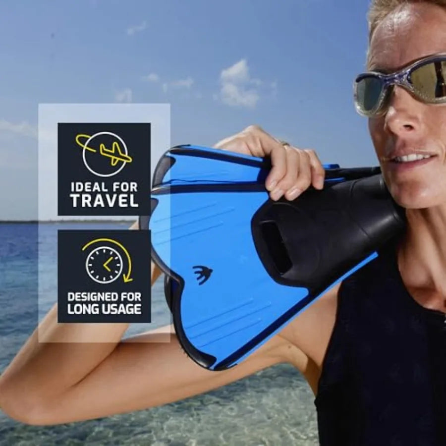Short Pocket Fins for Swimming & Training | Perfect for Pool & Sea