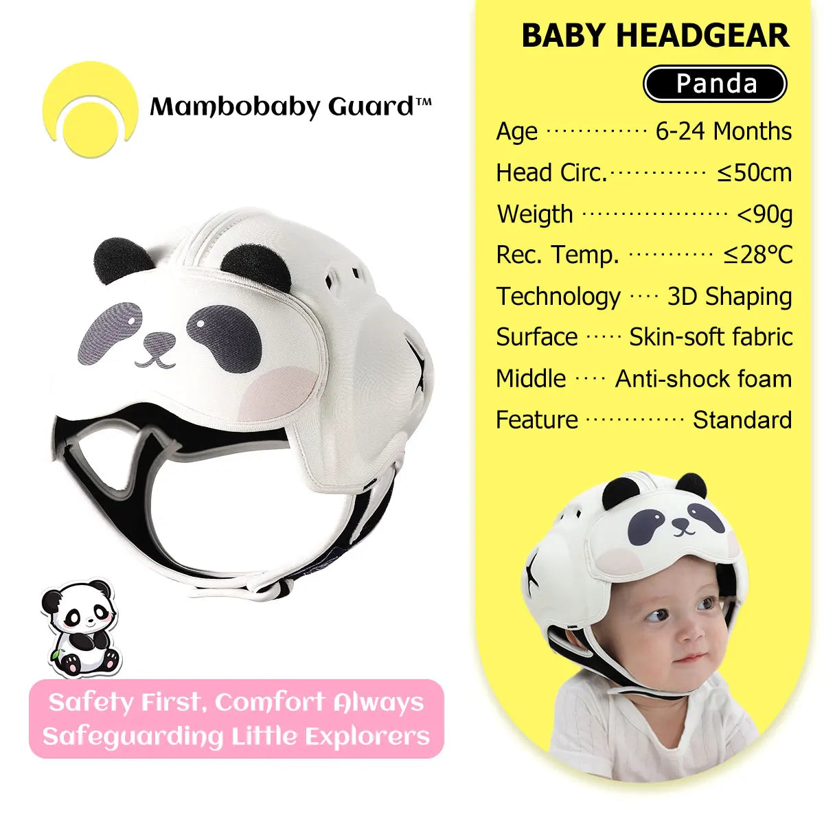 Cute Ladybug Baby Helmet | Safe Anti-Shock Headgear for Infants