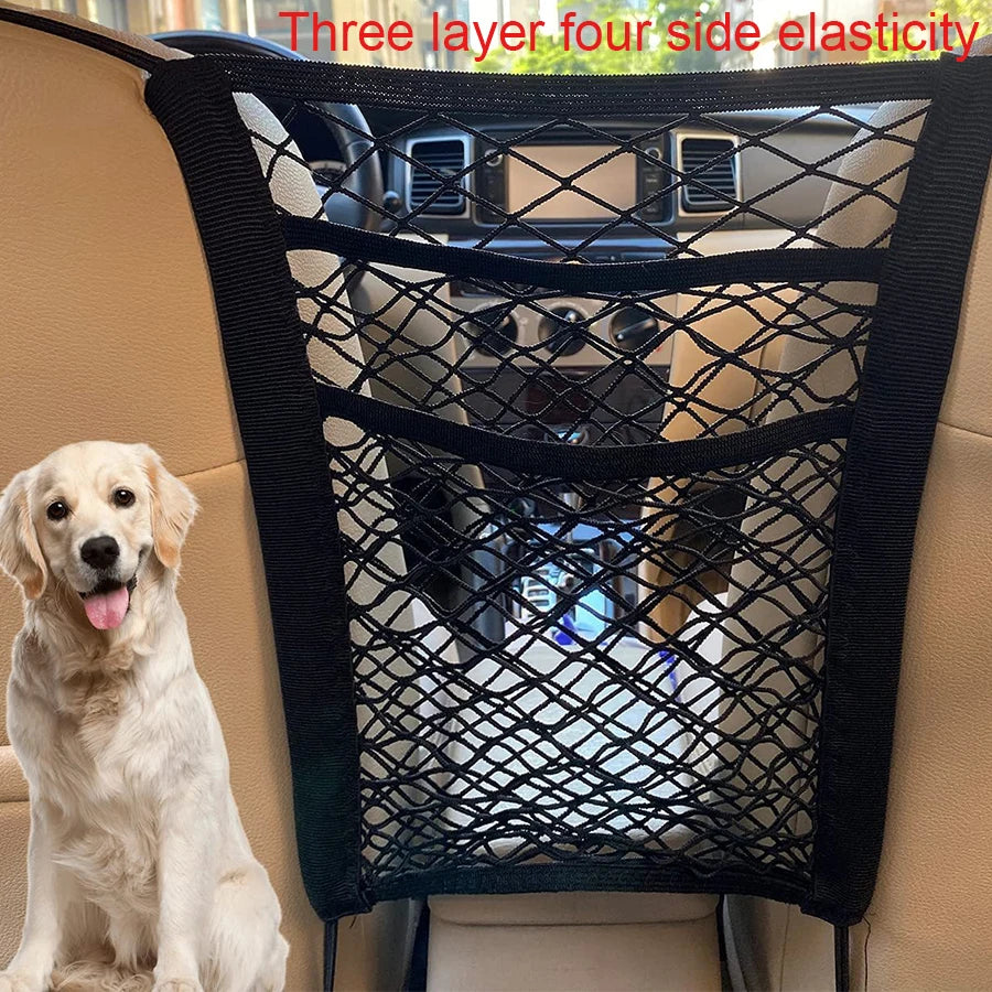Pet Car Barrier | Safe Dog Barrier for Car Back Seat Protection