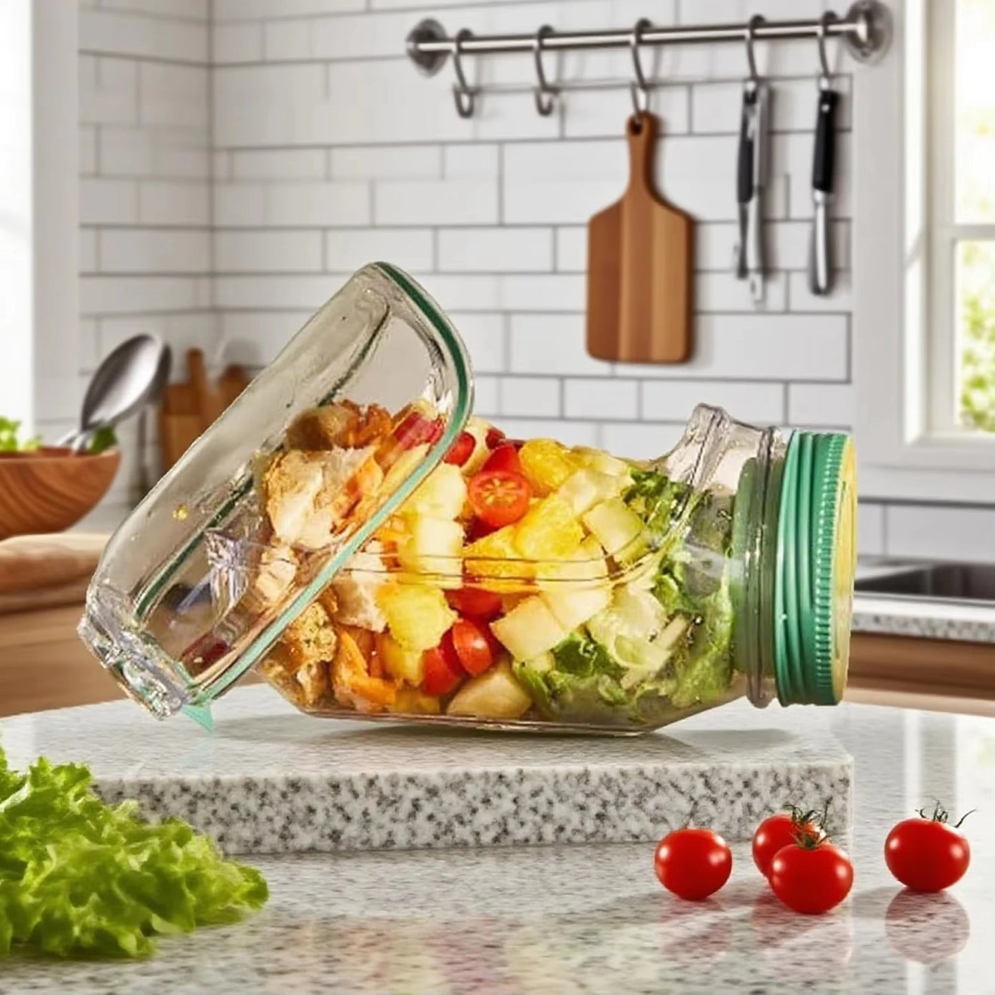 Portable Plastic Salad Pod | Leak-Proof Meal Prep Container