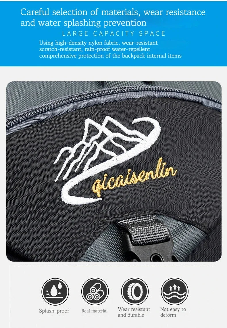 Waterproof Nylon Backpack for Hiking and Outdoor Adventures