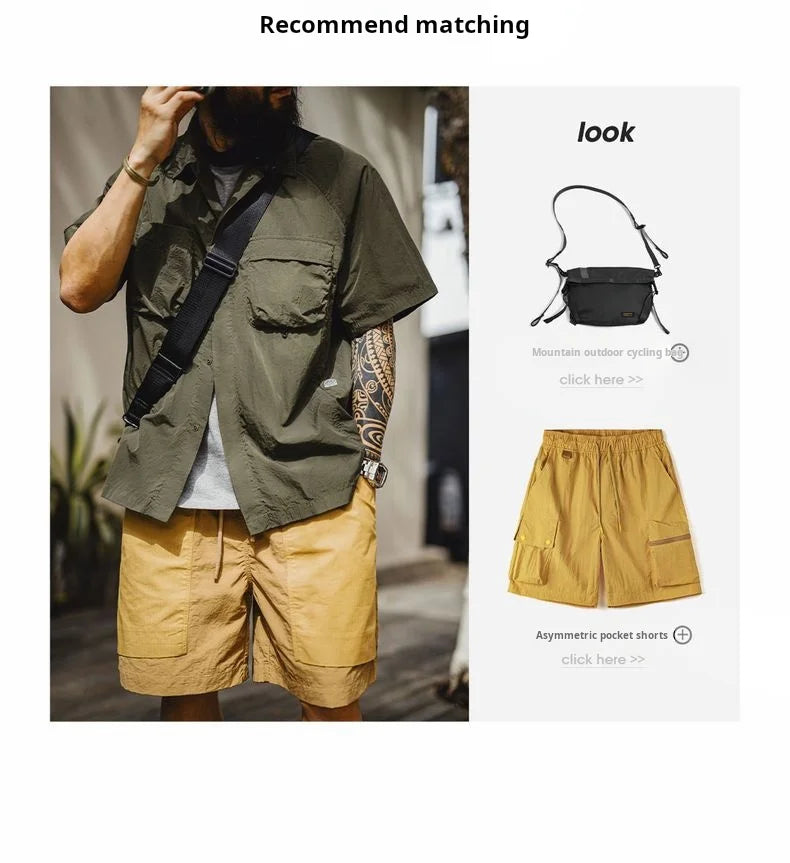 Men's Summer Quick-Dry Short Sleeve Travel Shirt | Lightweight & Stylish