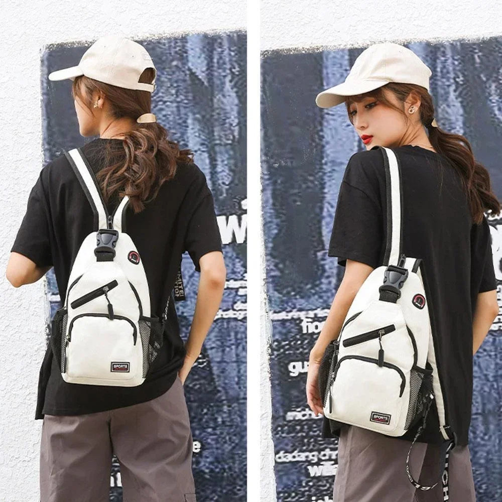 Multi-functional Messenger Backpack with Headphone Hole | Travel Companion