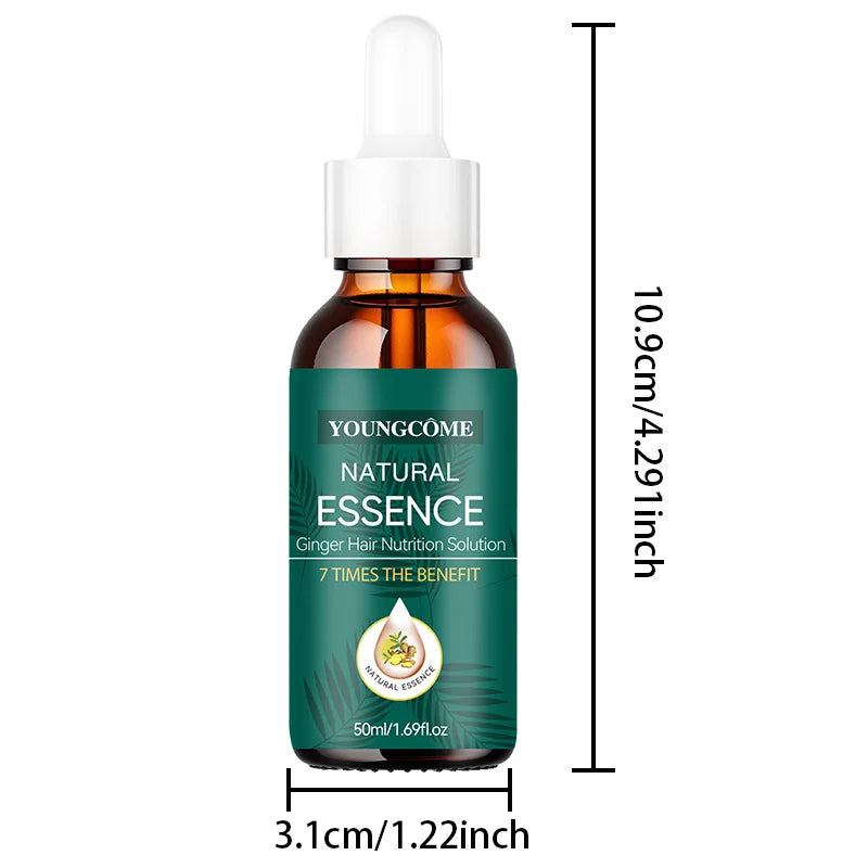 Natural Ginger Hair Care Serum | 7X Strength & Repair | Frizz-Free