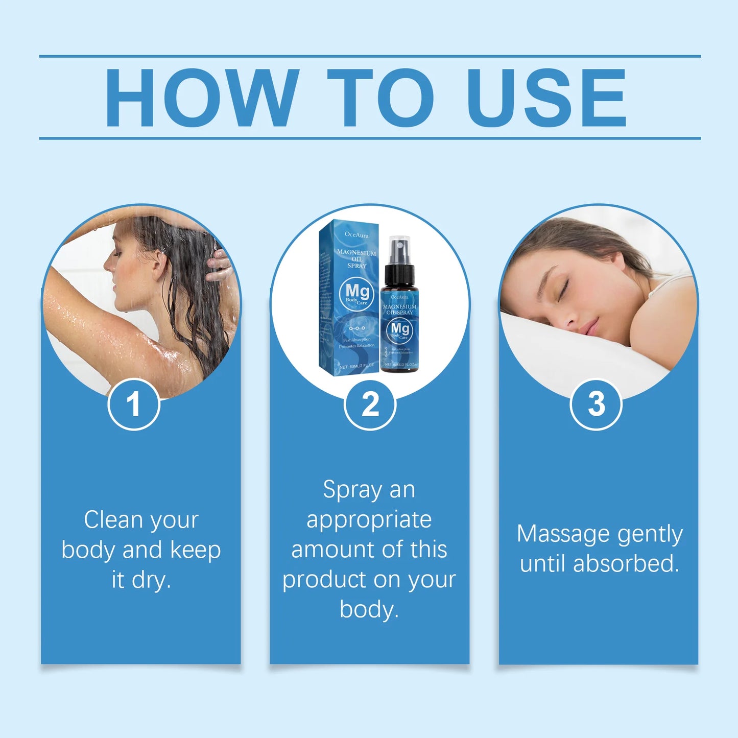 Magnesium Oil Spray for Relaxation & Muscle Relief | Better Sleep