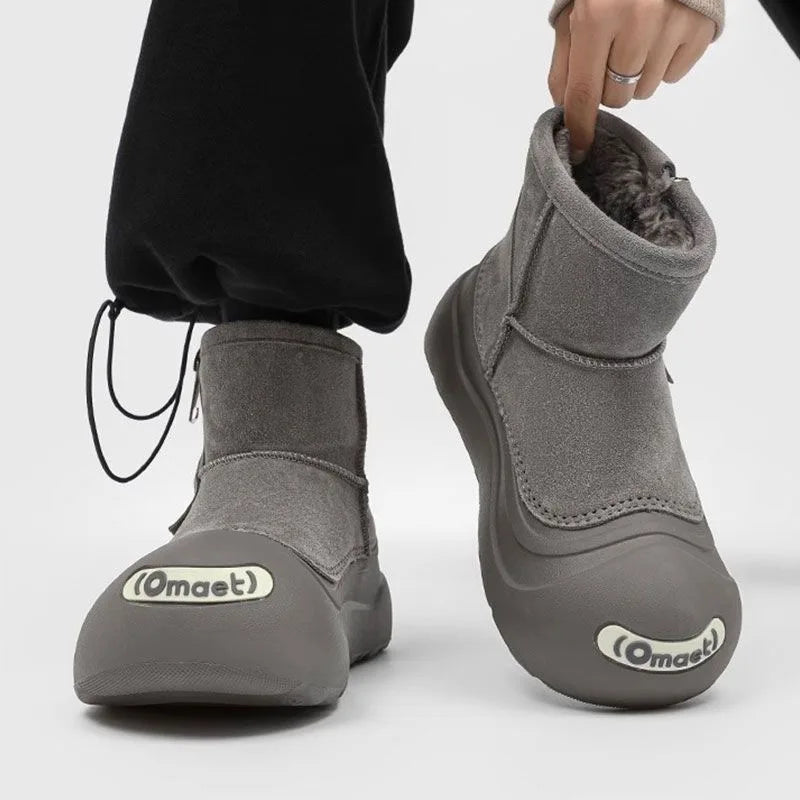 Couples Winter Snow Boots | Warm Plush Mid-Calf Ankle Boots