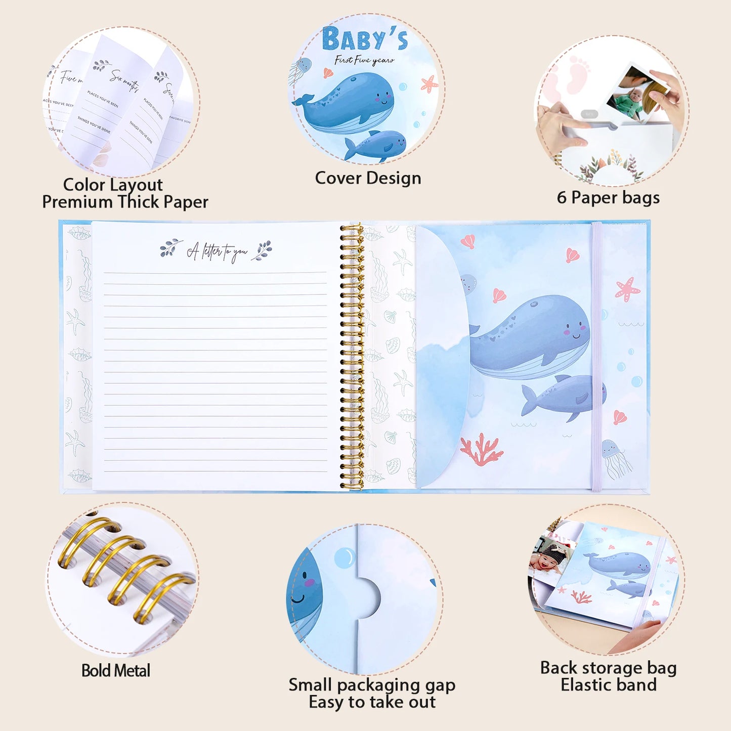 Personalized Baby Memory Book | Cherish Your Newborn's Journey