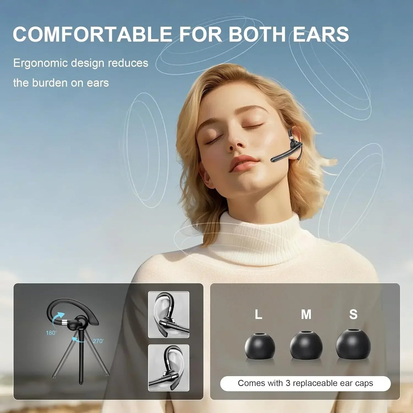 144 Languages AI Translation Bluetooth Earbuds | Handsfree & Waterproof