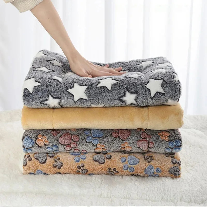 Cozy Flannel Pet Sleeping Mat | Soft Blanket for Dogs & Cats