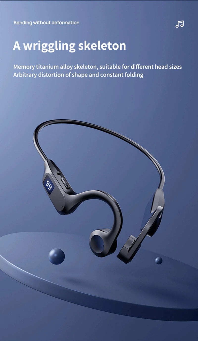 Bone Conduction Wireless Earphones for Sports | Swim & Run Hands-Free