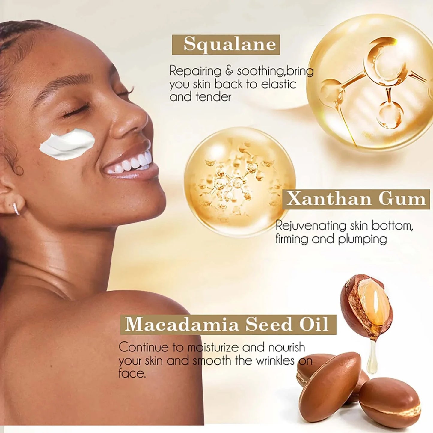 Whitening Anti-Wrinkle Face Cream Set | Collagen & Hyaluronic Acid