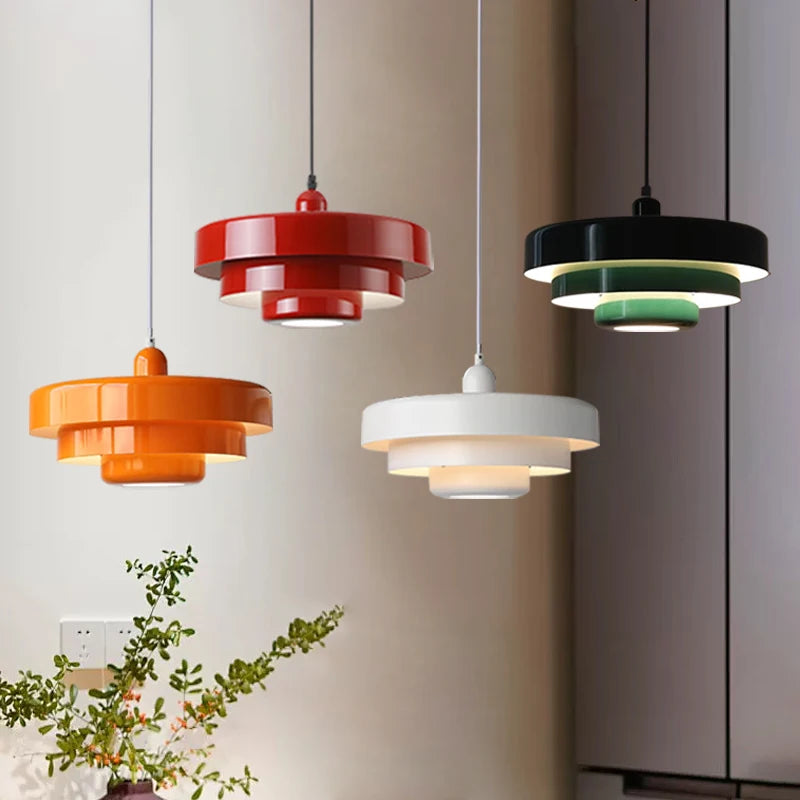 Lámpara Colgante Nórdica Medieval de Aluminio | Iluminación Interior Moderna