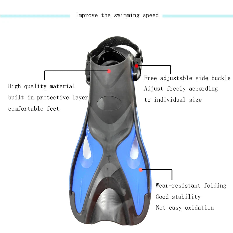 Adjustable Open Heel Fins for Snorkeling & Diving | Perfect Fit