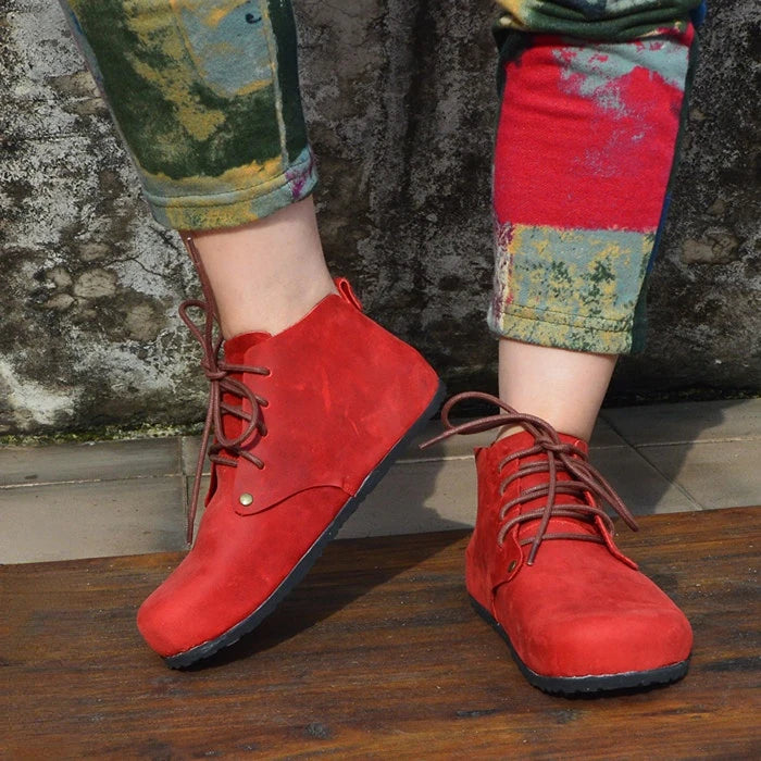 Handmade High Top Genuine Leather Shoes for Women | Stylish Comfort