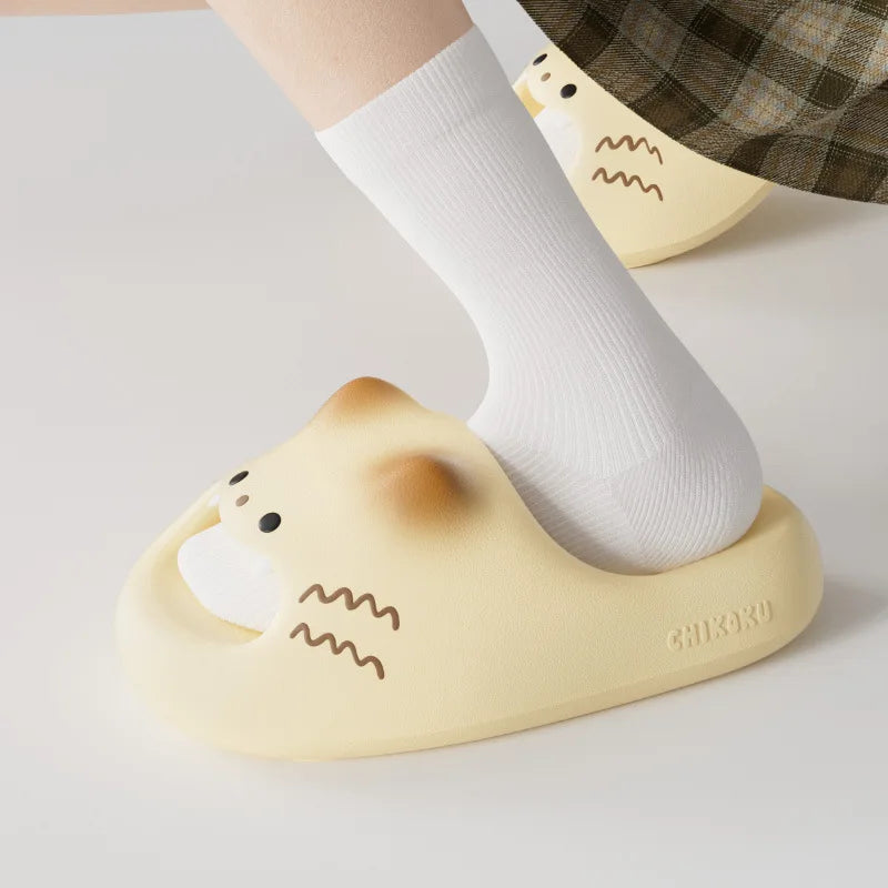 Cute Cat Paw Summer Slippers for Men and Women | Funny Cartoon Slides