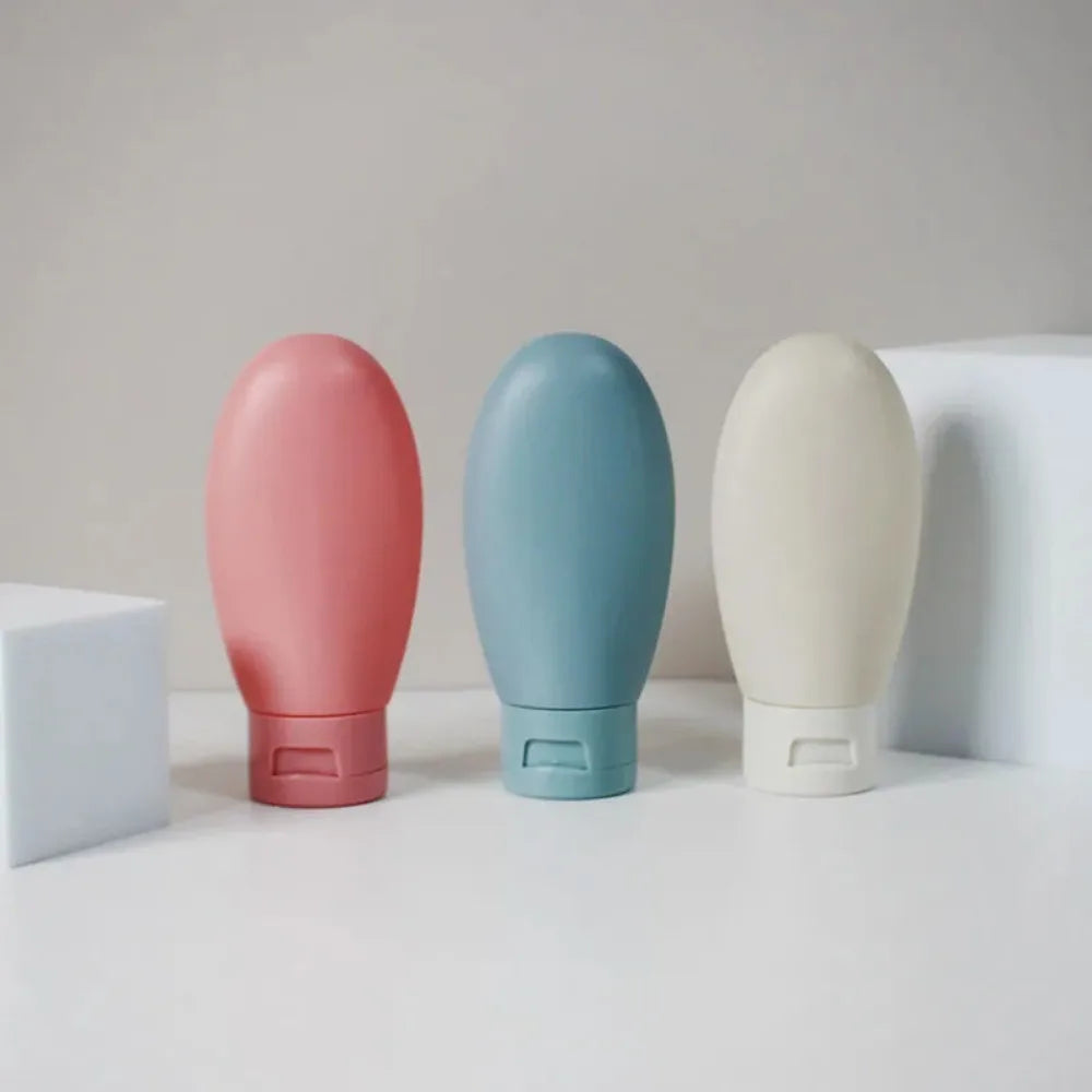 4Pcs 60ml Travel Bottle Set | Refillable Cosmetic Containers