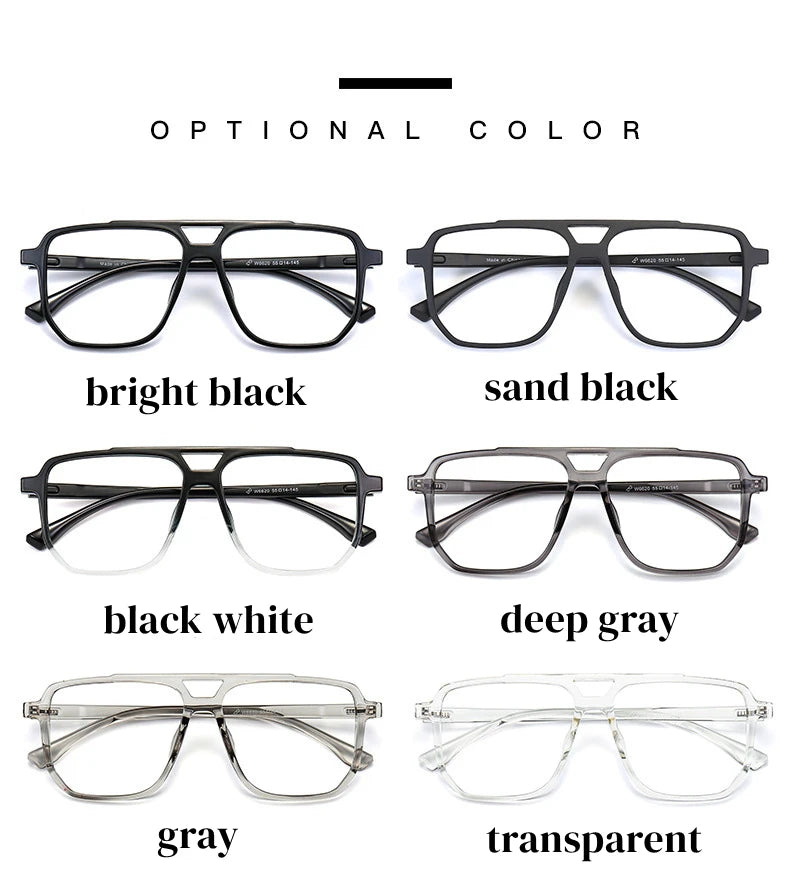 Myopia Eyeglasses with Anti Blue Light & Photochromic Lenses