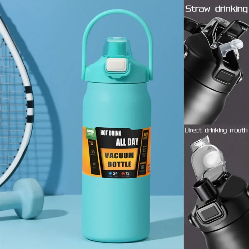 Large Capacity Insulated Stainless Steel Thermo Bottle | Portable Mug