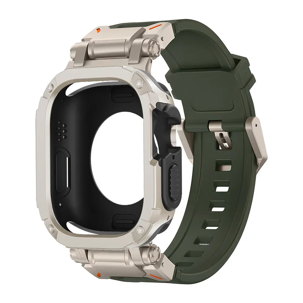 Funda protectora de TPU y pulsera de silicona para Apple Watch