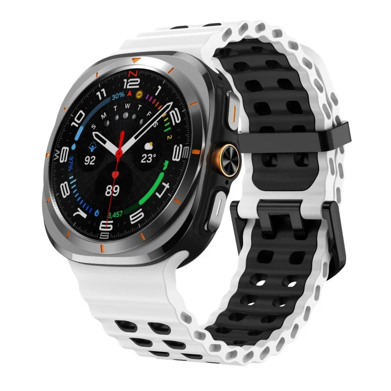Silicone Sports Strap for Galaxy Watch | Breathable Marine Band