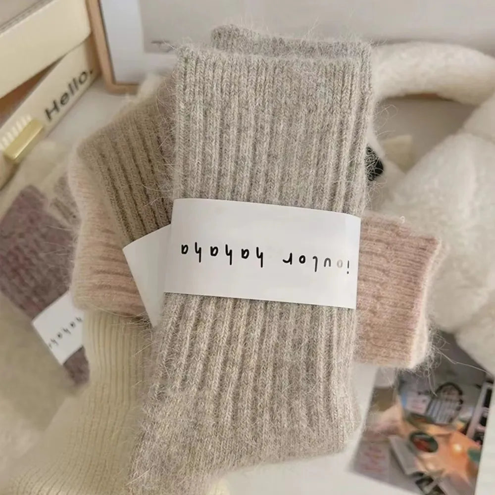 Women's Thermal Cashmere Wool Socks | Chic Harajuku Style