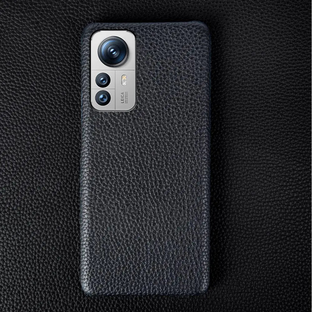 Luxury Genuine Leather Case for Xiaomi Phones | Shockproof Protection