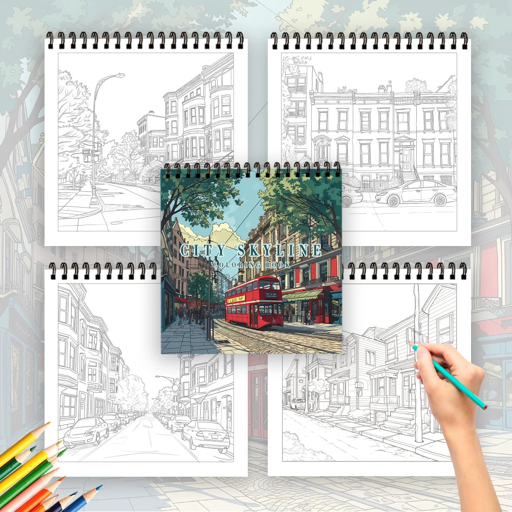 3pcs Illustrative Coloring Book Set | Stress Relief & Creativity