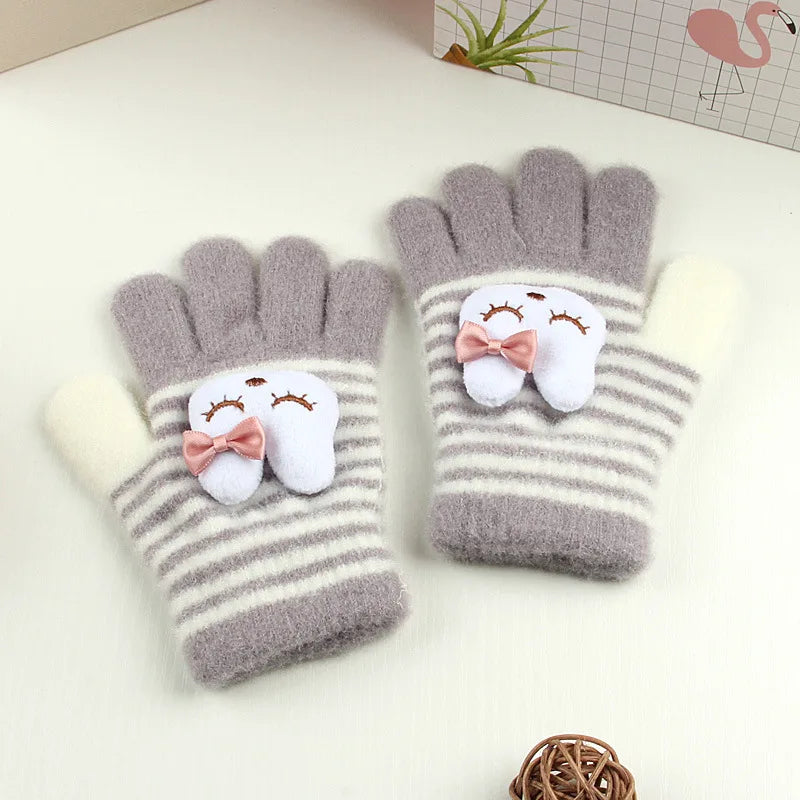 Kids Winter Fleece Gloves | Cozy Plush Mittens for Cold Weather