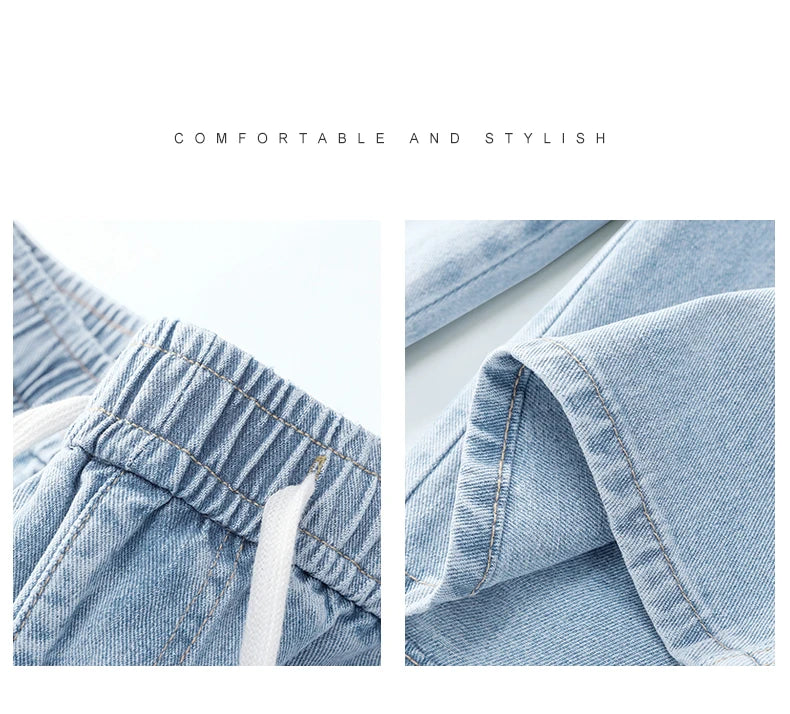 Men's Casual Light Blue Denim Shorts | Comfortable & Stylish