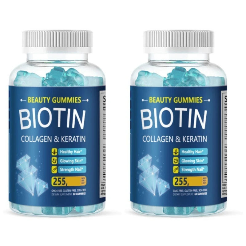 Biotin Gummies for Hair Growth, Skin & Nail Strength | Vitamin B7 Chews