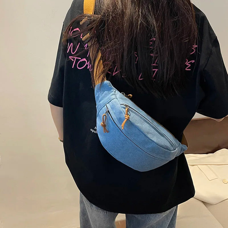 Casual Corduroy Belt Bags for Women | Stylish Fanny Pack