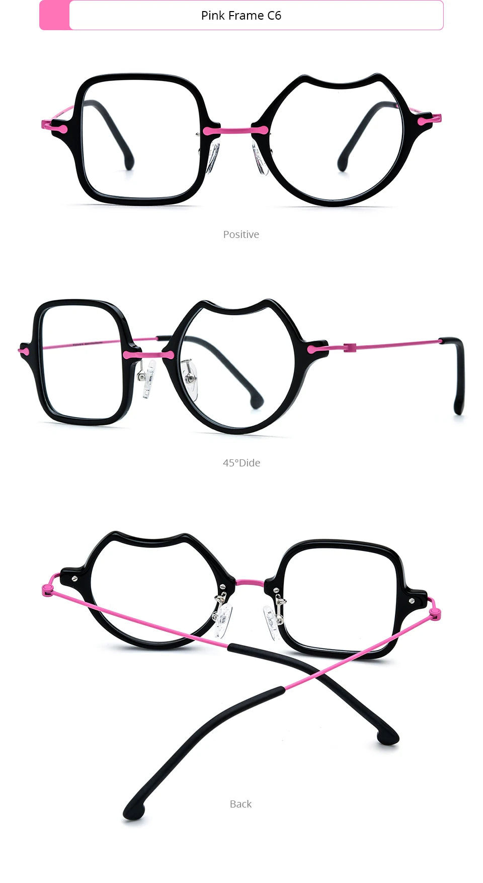 Monturas de gafas unisex cuadradas retro de titanio | Elegantes y duraderas