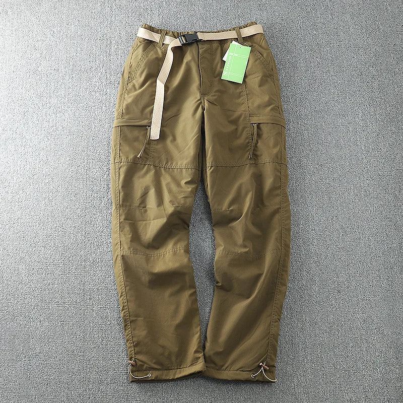 Waterproof Windproof Fleece-Lined Outdoor Pants for Men