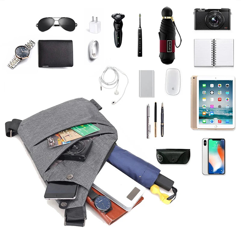 Multifunction Waterproof Crossbody Bag | Anti-Theft Chest Bag for Men