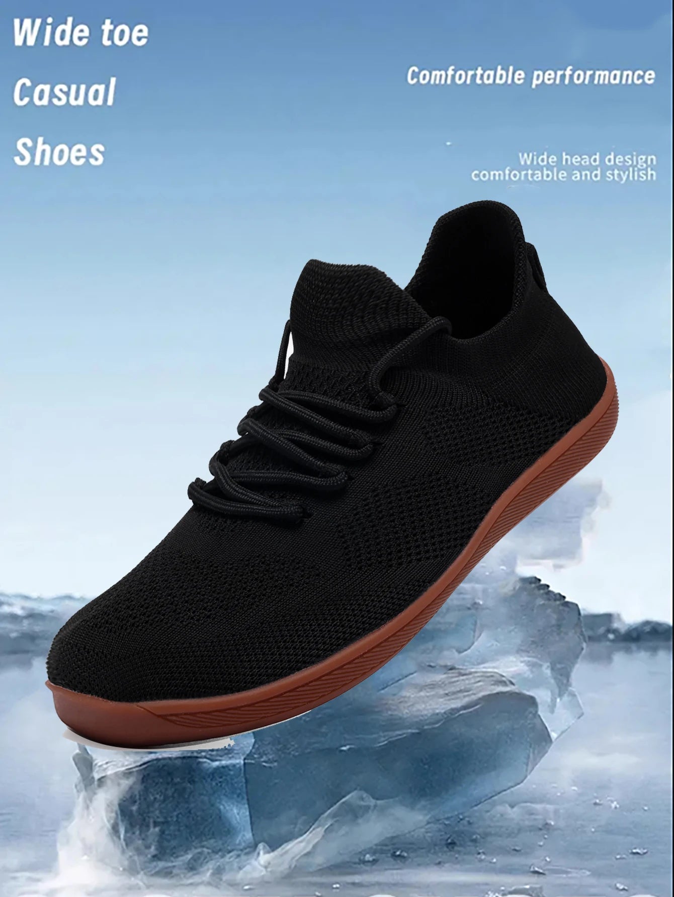 Wide-Toe Men's Casual Shoes | Breathable & Comfortable Sneakers