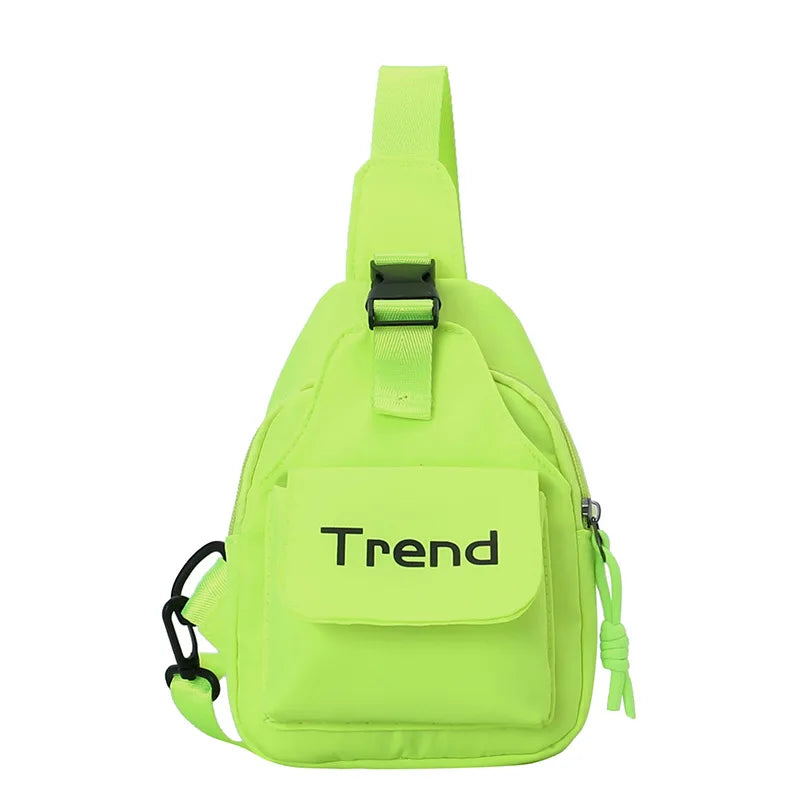 Cute Solid Color Children's Shoulder Bag | Stylish Kids Fanny Pack