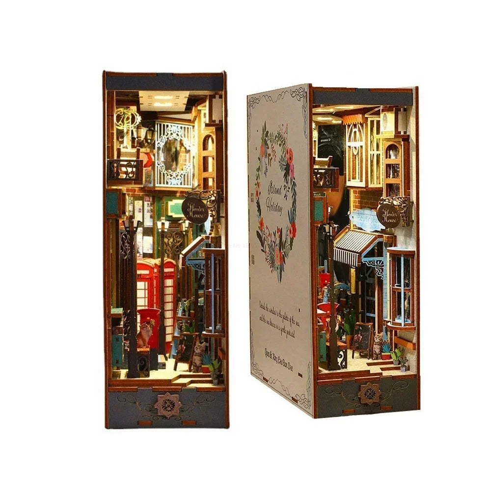 Kit de rincón de lectura de castillo en miniatura para montar | Encantadora experiencia de manualidades